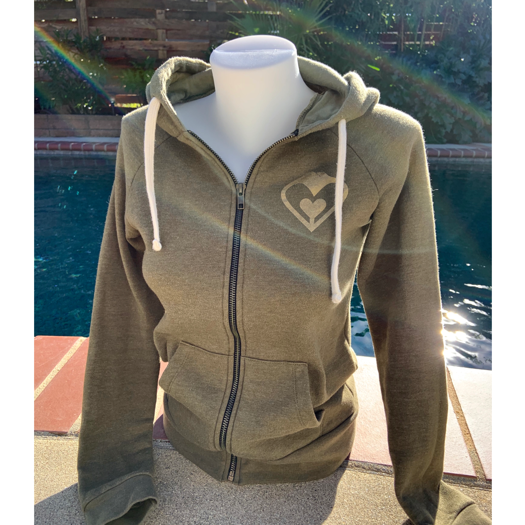 'Heart of Gold' Zipper Hoodie (Two Colors)