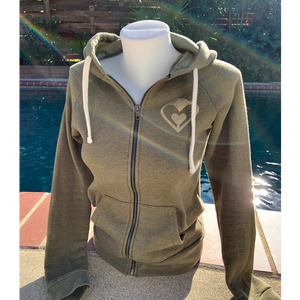 'Heart of Gold' Zipper Hoodie (Two Colors)